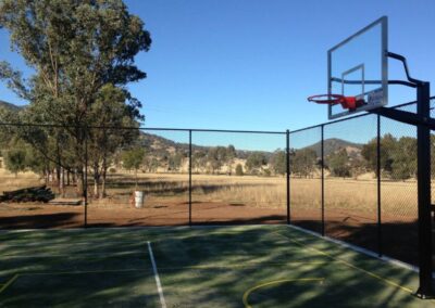 basketball court wire fence