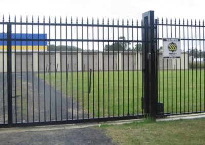 commercial aluminium security fence gate