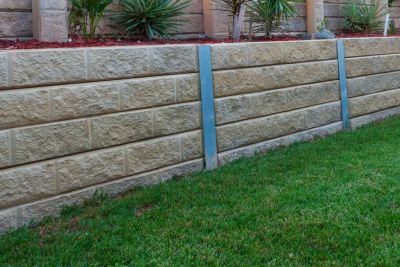 concrete sleeper retaining walls central coast