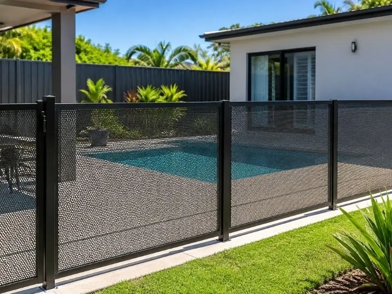 perforated pool fencing Central Coast